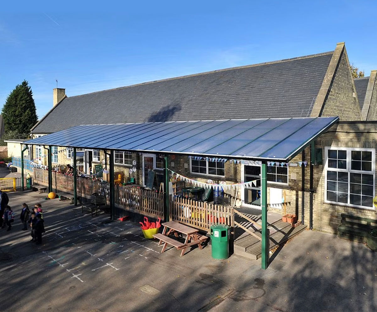 Newcastle Monopitch Canopy modular outdoor shelter Broxap ESI