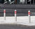 Sheffield stainless steel bollards with semi–domed top 4