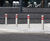 Sheffield stainless steel bollards with semi–domed top 8