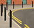 Swansea –  galvanised steel bollard with slanted top 5