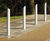 Swansea –  galvanised steel bollard with slanted top 1