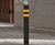 Swansea –  galvanised steel bollard with slanted top 8