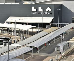 Bespoke covered walkway for London Luton DART