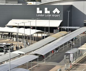 Bespoke covered walkway for London Luton DART