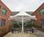 Walkway and conic tensile canopies for community college 2