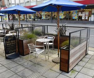 Parklets create safe outdoor seating areas for Welsh town centres