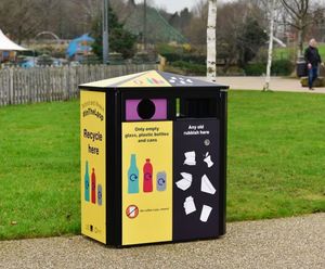 30 double recycling bins for Telford Town Park #InTheLoop 