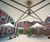 Cantilever-style canopies and benches for hospital courtyards 1