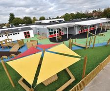Two inclusive play areas for primary school pupils