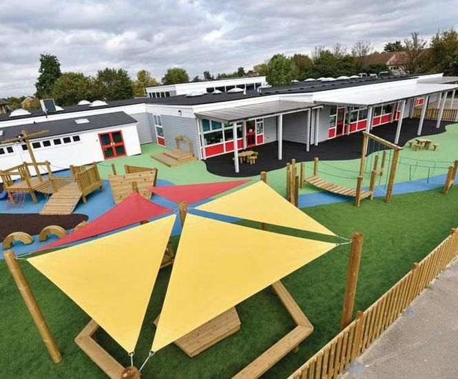 Two inclusive play areas for primary school pupils