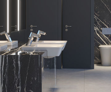 Connect Air Cube 50cm Semi-Countertop Washbasin