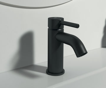 Ceraline Single Lever Basin Mixer - Silk Black