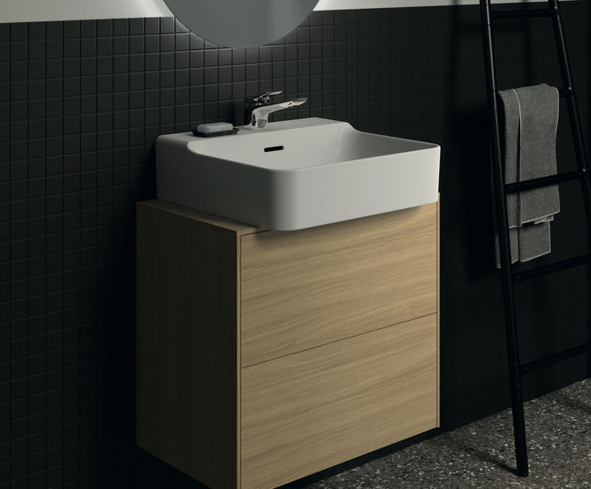 Ideal Standard Conca washbasin white, with Ideal Plus, with 1 tap hole,  ungrounded, without overflow
