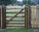Timber pedestrian gates for Rights of Way