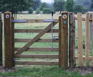 Timber pedestrian gates for Rights of Way