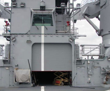 Marine - heavy-duty, thermally-insulated roller shutter for ships