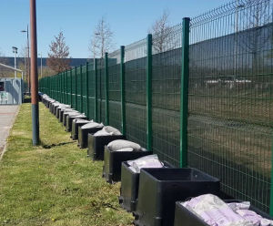 FenceSafe temporary fencing for COVID-19 testing centres