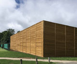 Absorptive acoustic fencing for Tennis World courts - on this page