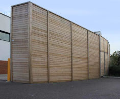 Acoustic fencing reduces noise impact for supermarket