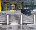 Terra Quantum - PAS 68 steel manually-retractable, side-folding HVM bollard