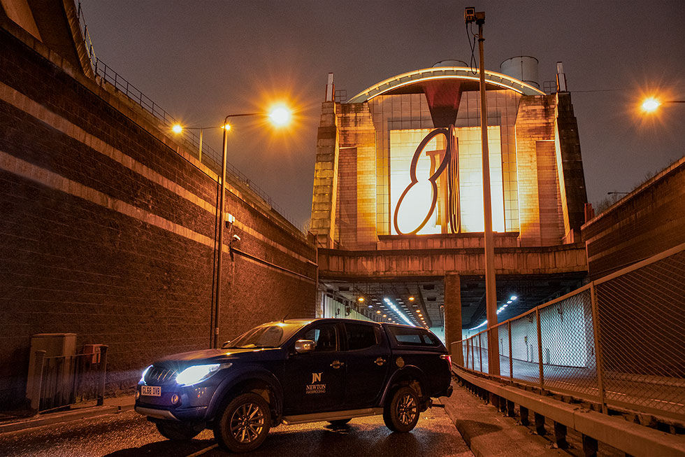 Resin injection concrete repair Limehouse Link Tunnel London