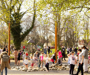 New outdoor water play features - Bentley Park, Doncaster
