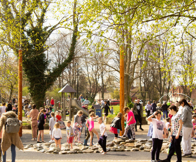 New outdoor water play features - Bentley Park, Doncaster
