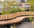 Wavy rooftop seating for members' club - Covent Garden, London 2