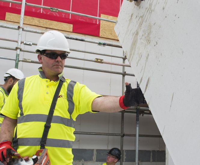 H+H Celcon Vertical Wall Panels provides a masonry MMC solution