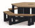 Sienna recycled plastic picnic table with seating (seats 9) 6