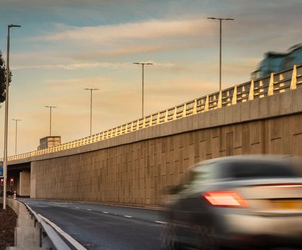 Low Carbon Reinforced Earth Walls for A46 Binley near Coventry