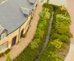 SuDS detail for new luxury housing development