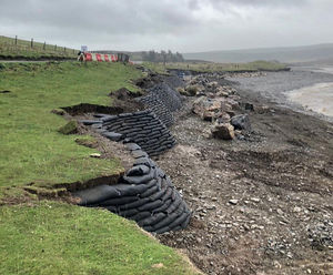 Eroding reservoir embankment in North Wales gets Flex MSE 