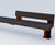 Type 5 up-cycled greenheart timber bench 2