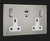 Discreet USB charging with double-switched sockets 1