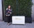 Bespoke mobile barrier planter with screening hedge 1