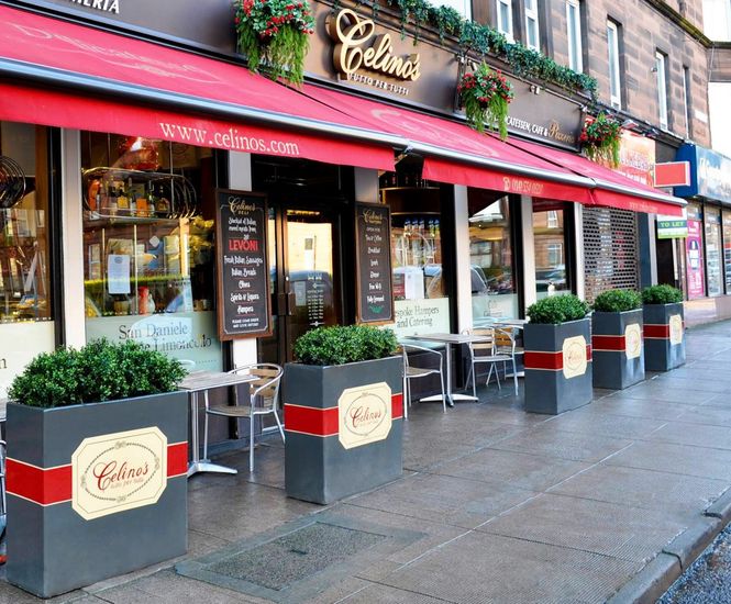 Bespoke Barrier Planters With Logos