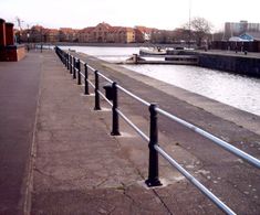 ASF 107 recycled post and rail system - Temple Quay, Bristol