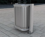 AUTOPA HVM galvanised steel litter bin