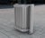 AUTOPA HVM galvanised steel litter bin 0