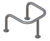 ACP11 - 3-sided column protector, 60mm steel tube x 500mm high 1