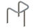 ACP11 - 3-sided column protector, 60mm steel tube x 500mm high 2