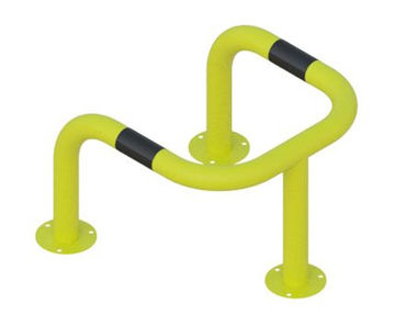 ACP21 - 3-sided column protector, 76mm steel tube x 500mm high
