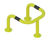 ACP21 - 3-sided column protector, 76mm steel tube x 500mm high 0