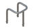 ACP21 - 3-sided column protector, 76mm steel tube x 500mm high 3
