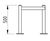 ACP3 - 2-sided column protector, 48mm steel tube x 500mm high 5