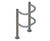 ACP4 - Column Protector Guardrail, 76mm steel tube x 800mm high 1
