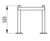 ACP5 - Column Protector Guardrail, square section uprights 5