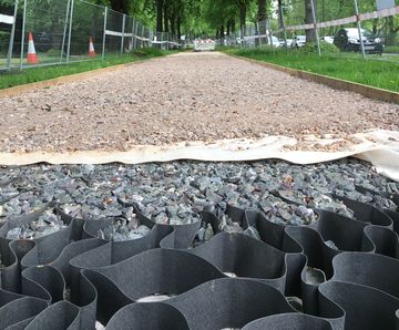 Terram HDPE Geocells for tree root protection