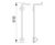 Wall-mounted vertical cycle holder, 1 bike 4
